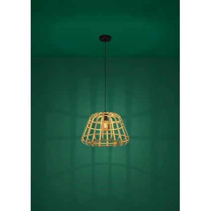 Eglo - Luster na sajli 1xE27/40W/230V prečnik 50 cm bambus