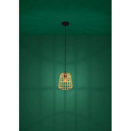 Eglo - Luster na sajli 1xE27/40W/230V prečnik 24 cm bambus