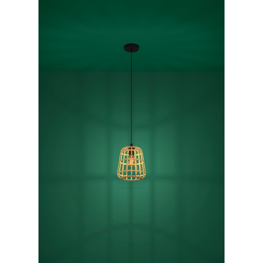 Eglo - Luster na sajli 1xE27/40W/230V prečnik 24 cm bambus