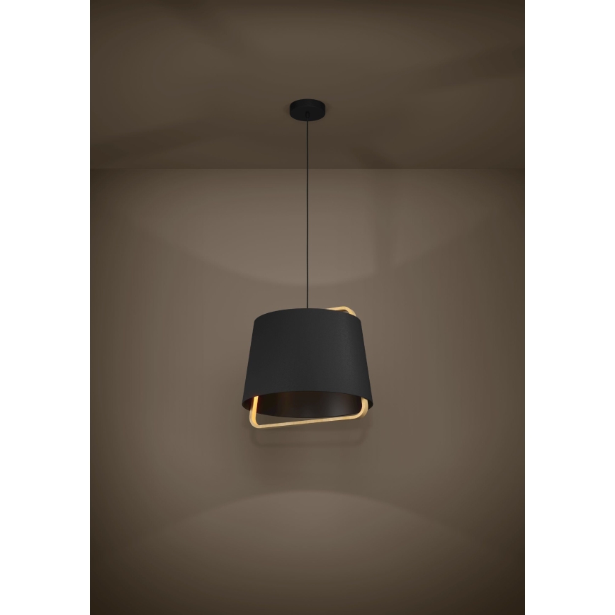 Eglo - Luster na sajli 1xE27/40W/230V crna