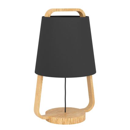 Eglo - Stona lampa 1xE27/40W/230V, crna