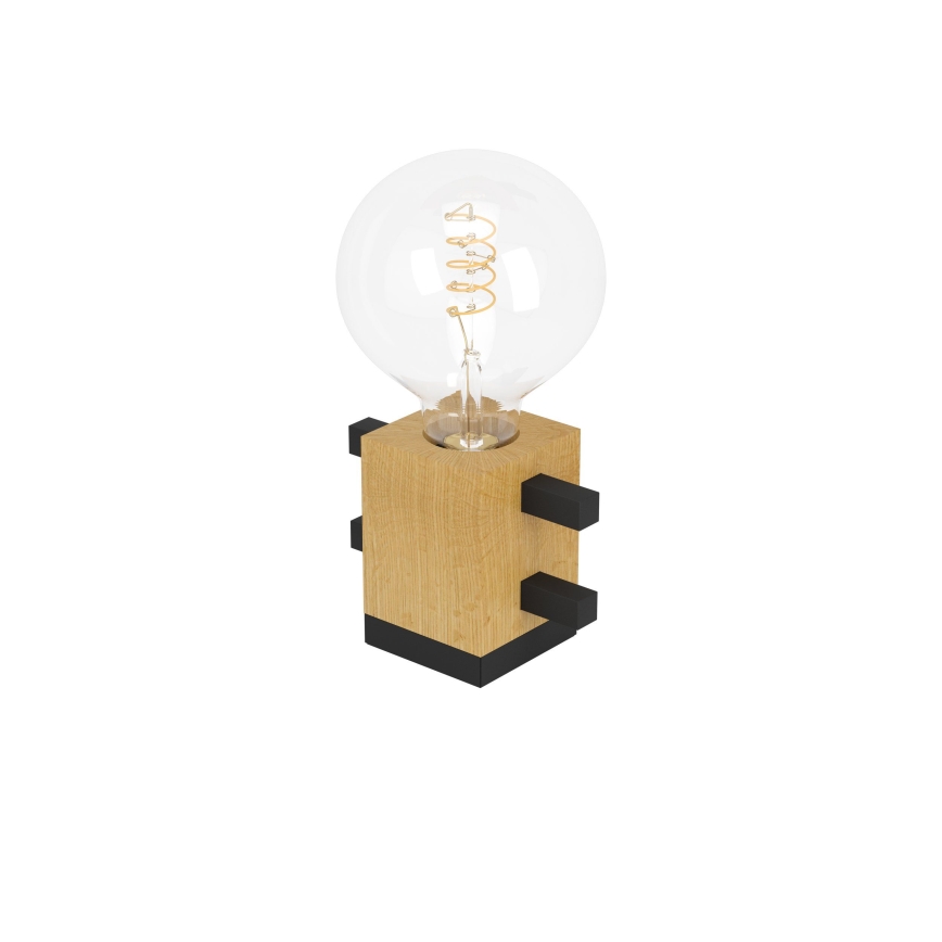 Eglo - Stona lampa 1xE27/40W/230V crna/braon