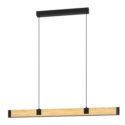 Eglo - LED prigušiva luster na sajli LED/28,8W/230V 3000K crna/smeđa