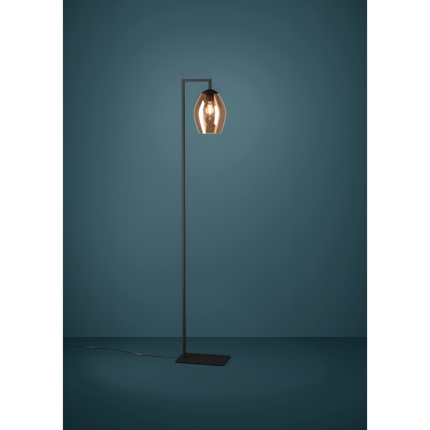 Eglo - Podna lampa 1xE27/40W/230V braon