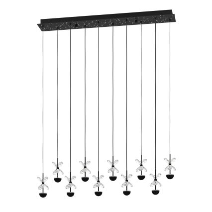 Eglo - LED prigušiva luster na sajli LED/23W/230V 3000K crna