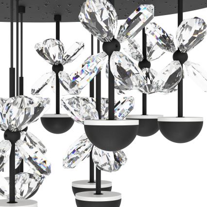 Eglo - LED prigušiva luster na sajli LED/23W/230V 3000K crna