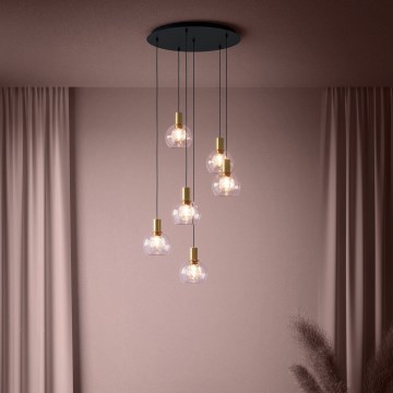 Eglo 390279 - LED prigušiva luster na sajli 6xLED/5,4W/230V 3000K prečnik 54 cm zlatni