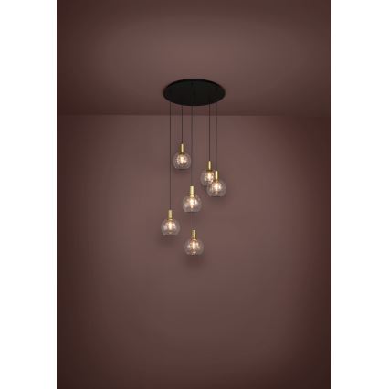 Eglo 390279 - LED prigušiva luster na sajli 6xLED/5,4W/230V 3000K prečnik 54 cm zlatni