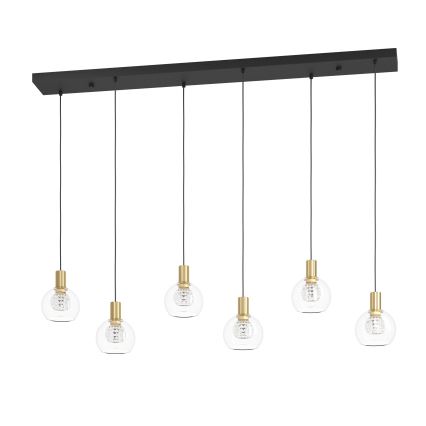 Eglo - LED prigušiva luster na sajli 6xLED/5,4W/230V 3000K zlatna