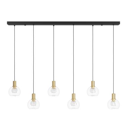 Eglo - LED prigušiva luster na sajli 6xLED/5,4W/230V 3000K zlatna