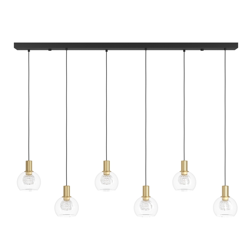 Eglo - LED prigušiva luster na sajli 6xLED/5,4W/230V 3000K zlatna