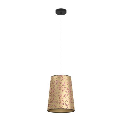 Eglo - Luster na sajli 1xE27/25W/230V zlatna/ružičasta