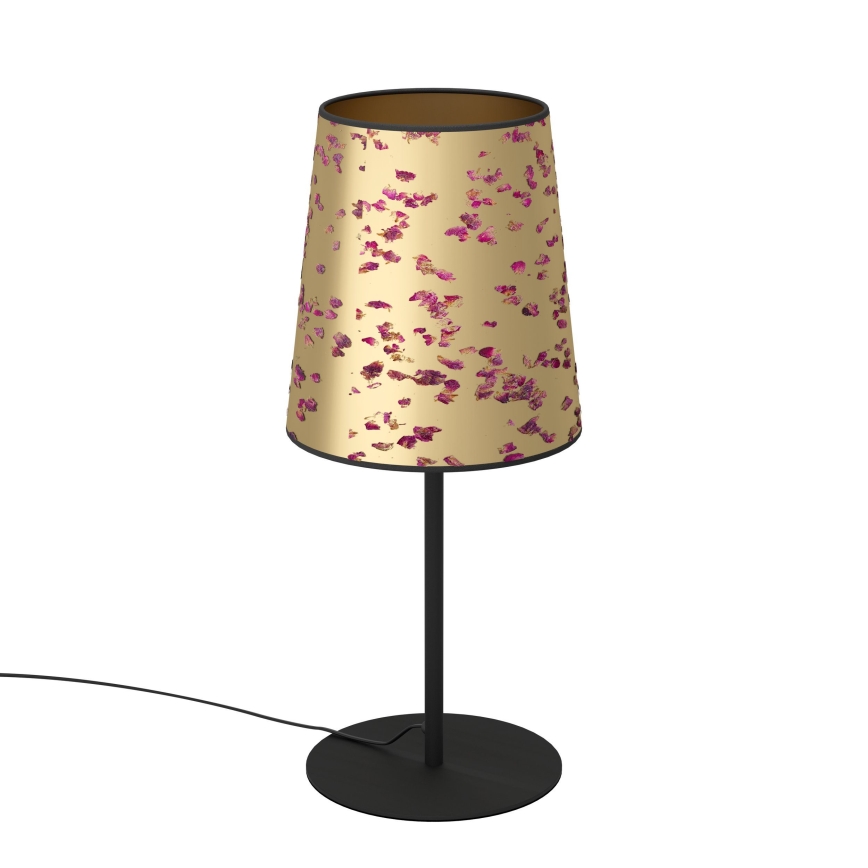 Eglo - Stona lampa 1xE27/25W/230V zlatna/ružičasta