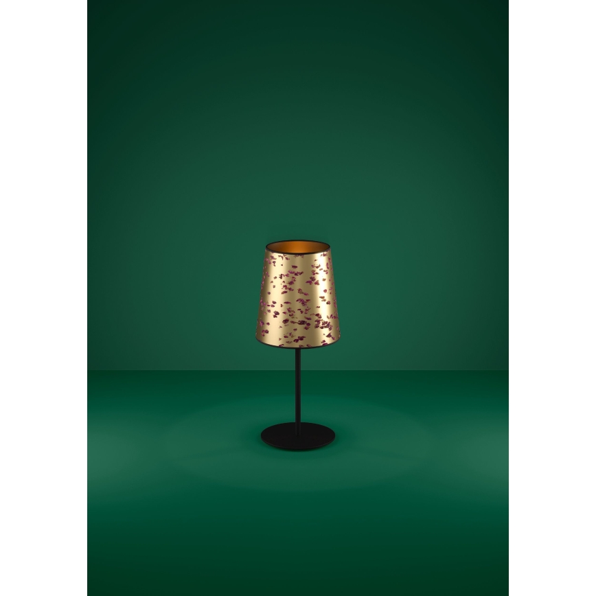 Eglo - Stona lampa 1xE27/25W/230V zlatna/ružičasta