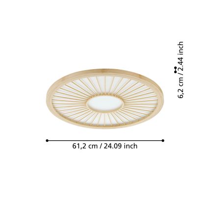 Eglo - LED prigušiva plafonska svetiljka LED/36W/230V 4000K bež