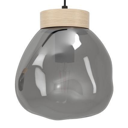 Eglo - Luster na sajli 3xE27/40W/230V, zadimljenog stakla