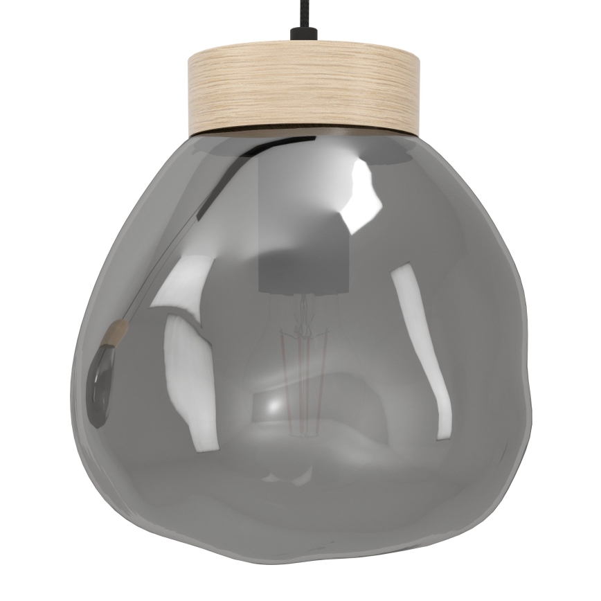 Eglo - Luster na sajli 3xE27/40W/230V, zadimljenog stakla