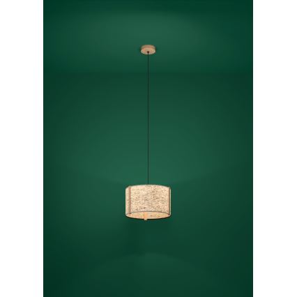 Eglo - Luster na sajli 1xE27/25W/230V bež