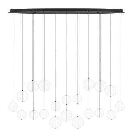 Eglo - LED luster na sajli, prigušiva, 8xLED/4,2W/230V, 3000K, sa prozirnim staklom