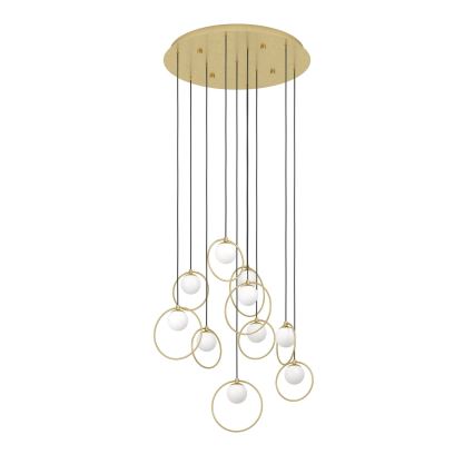 Eglo - LED prigušiva luster na sajli 10xLED/3W/230V 3000K prečnik 58 cm zlatna