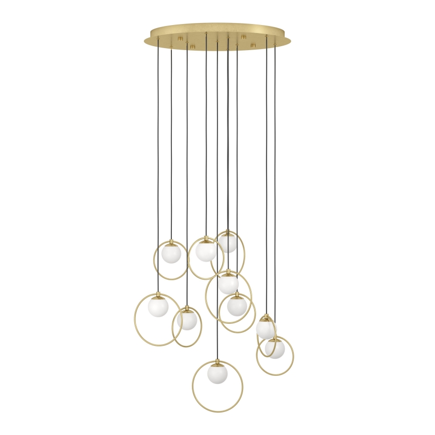 Eglo - LED prigušiva luster na sajli 10xLED/3W/230V 3000K prečnik 58 cm zlatna