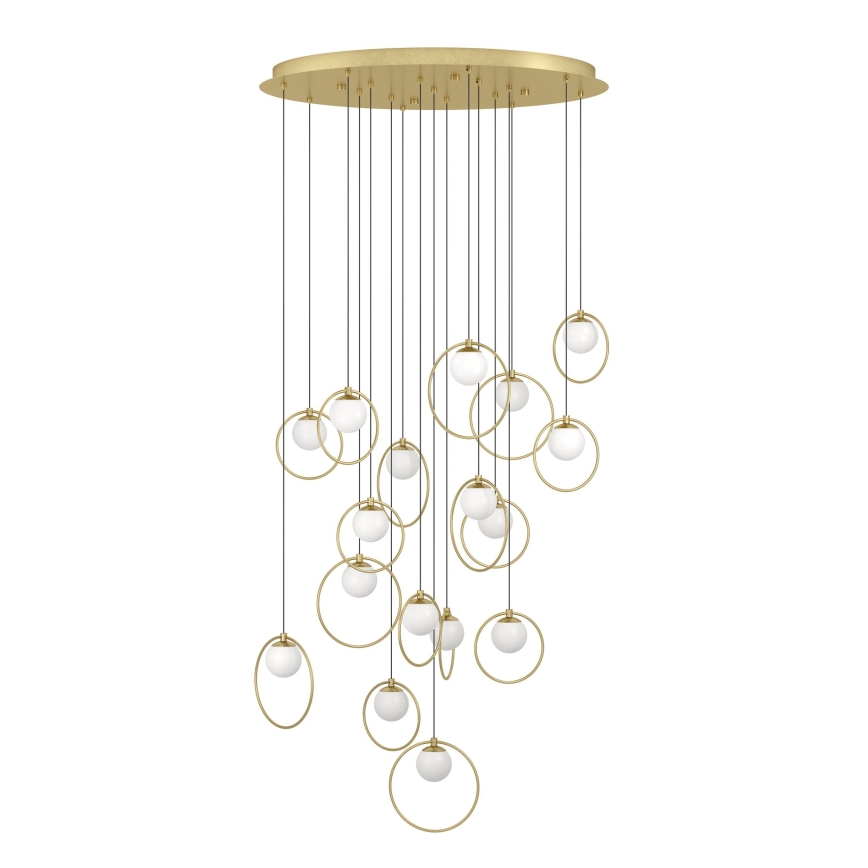 Eglo - LED prigušiva luster na sajli 17xLED/3W/230V 3000K prečnik 78 cm zlatna