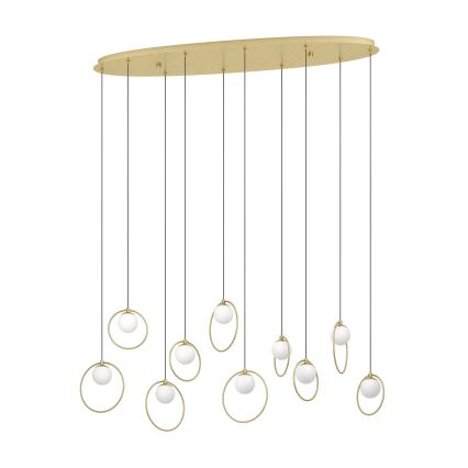 Eglo - LED prigušiva luster na sajli 10xLED/3W/230V 3000K zlatna