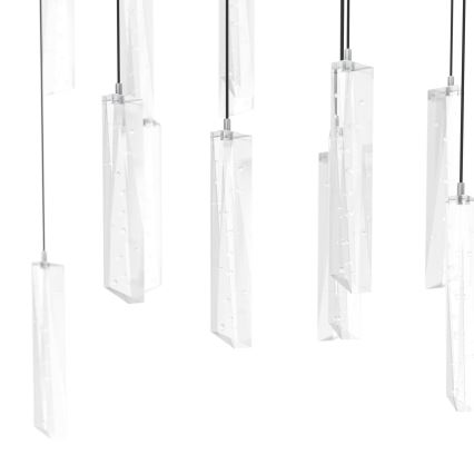 Eglo - LED luster na sajli sa mogućnošću prigušivanja (prigušiva) 8xLED/4,2W/230V 3000K proziran
