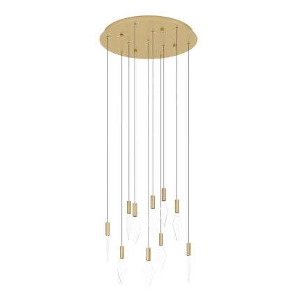 Eglo - LED prigušiva luster na sajli 10xLED/3W/230V 3000K Ø 58 cm zlatna