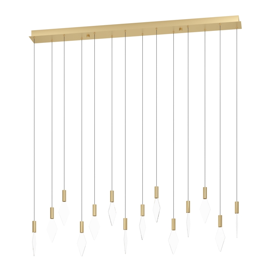 Eglo - LED prigušiva luster na sajli 14xLED/3,3W/230V 3000K zlatna