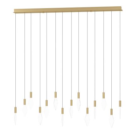Eglo - LED prigušiva luster na sajli 14xLED/3,3W/230V 3000K zlatna
