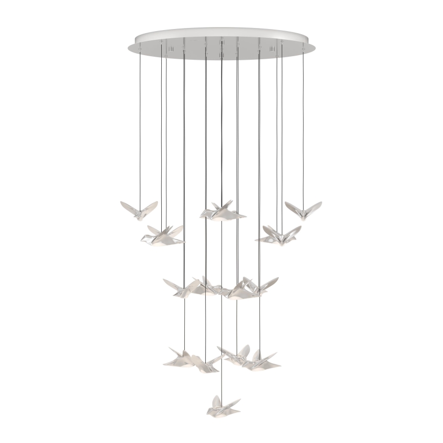 Eglo - LED prigušiva luster na sajli 17xLED/3W/230V 3000K sjajni hrom