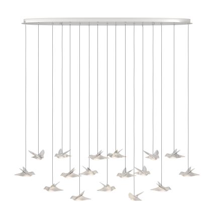 Eglo - LED prigušiva luster na sajli 17xLED/3W/230V 3000K sjajni hrom