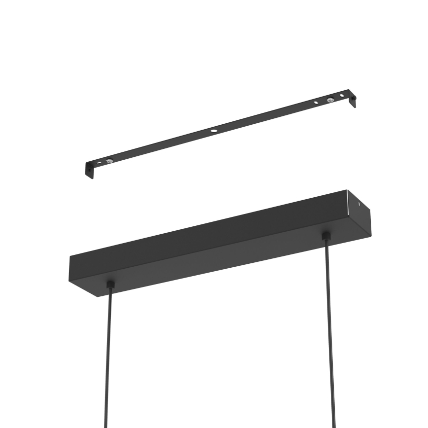 Eglo - LED prigušiva luster na sajli LED/46W/230V 2700-6500K crna/zlatna + daljinski upravljač