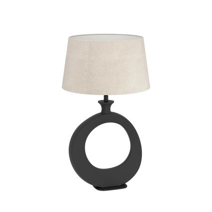 Eglo - Stona lampa 1xE27/60W/230V 52,5 cm crna/krem