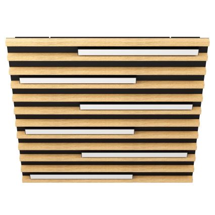 Eglo - LED prigušiva plafonska svetiljka 6xLED/8,5W/230V 3000K 57,5x57,5 cm braon