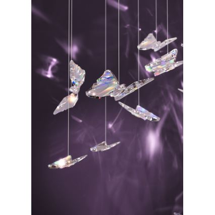 Eglo - LED prigušiva luster na sajli 6xLED/4,2W/230V crna/prozirna