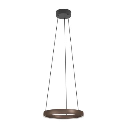 Eglo - LED prigušiva luster na sajli sa senzorom pokreta 2xLED/25W/230V 2200-6500K pr. 80 cm braon