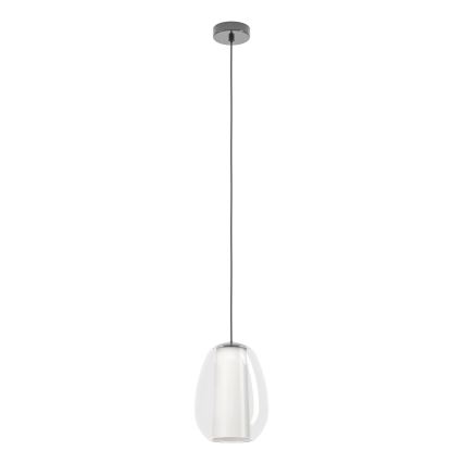 Eglo - LED prigušiva luster na sajli LED/7W/230V + LED/1,6W 2200-6500K crni hrom