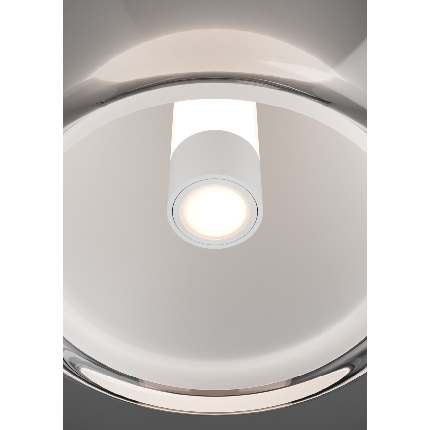 Eglo - prigušiva LED podna lampa LED/7W/230V + LED/1,6W sjajni hrom