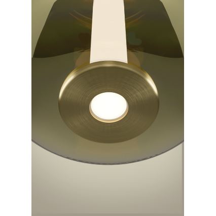 Eglo - LED prigušiva luster na sajli, LED/5,5W/230V + LED/1,6W 2200-6500K, prečnik 21 cm, zlatna