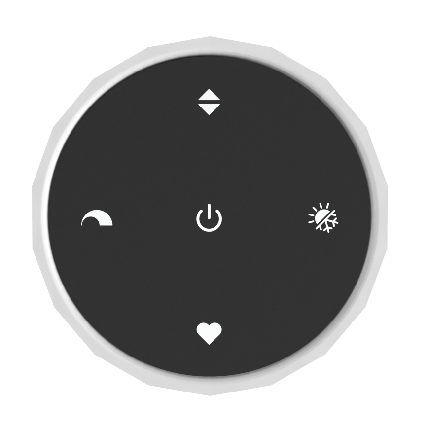 Eglo - LED prigušiva luster na sajli 8xLED/5,8W/230V 2200-6500K crna/bež/zadimljena + daljinsko upravljanje