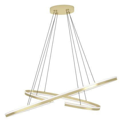 Eglo - LED prigušiva luster na sajli LED/50W/230V 2200-6500K zlatna + daljinski upravljač