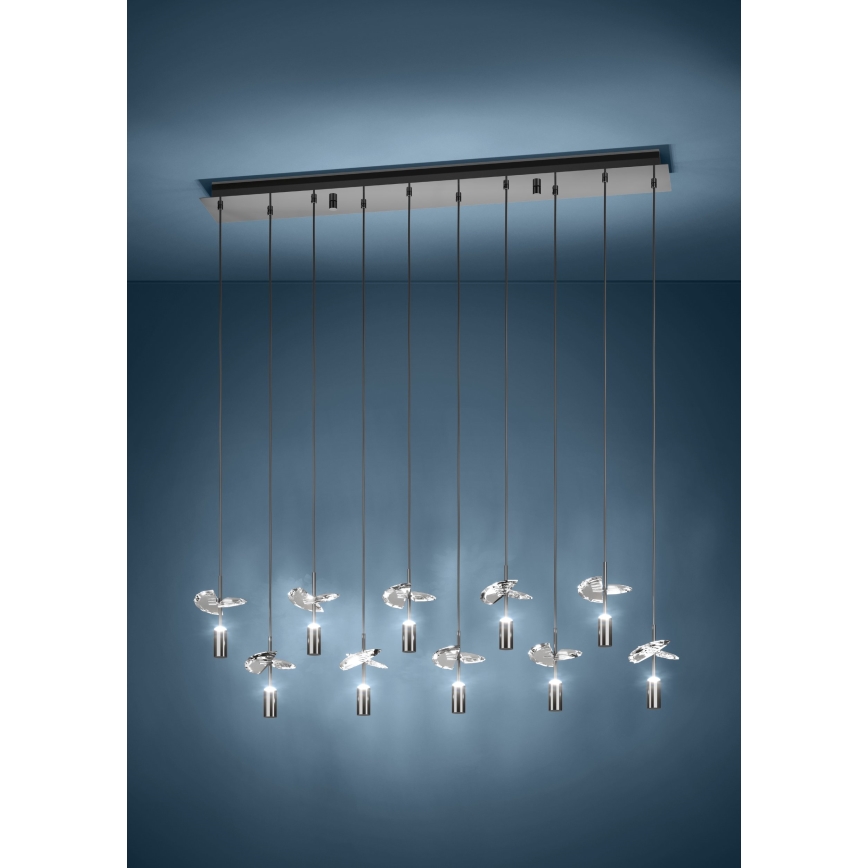 Eglo - LED luster na sajli 10xLED/2,6W/230V 2200/3000/4000K sjajni hrom