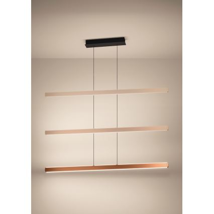 Eglo - LED prigušiva luster na sajli LED/30W/230V 2200-6500K zlatna + daljinski upravljač