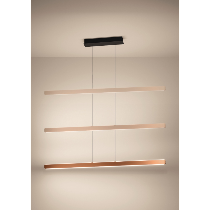 Eglo - LED prigušiva luster na sajli LED/30W/230V 2200-6500K zlatna + daljinski upravljač