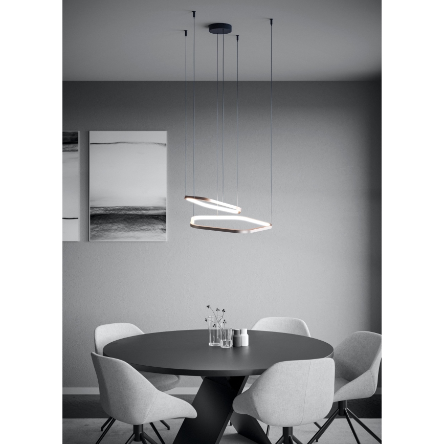 Eglo - LED prigušiva luster na sajli LED/30W/230V 2200-6500K mesing + daljinski upravljač