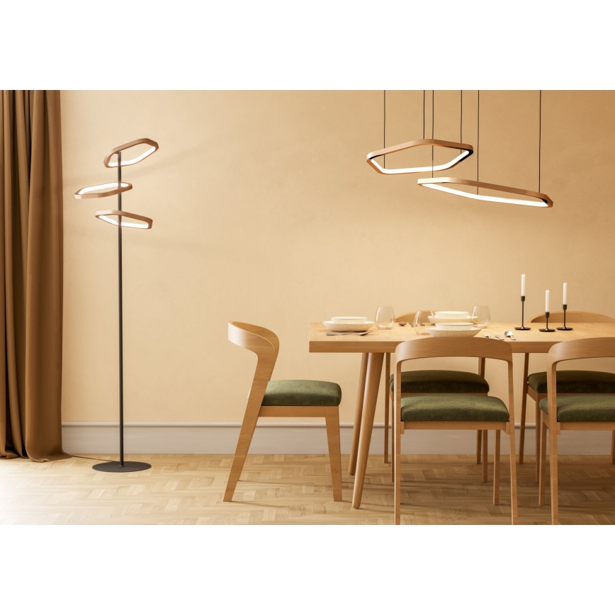 Eglo - LED prigušiva luster na sajli LED/30W/230V 2200-6500K mesing + daljinski upravljač