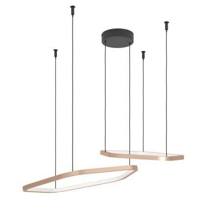 Eglo - LED prigušiva luster na sajli LED/30W/230V zlatna + daljinski upravljač