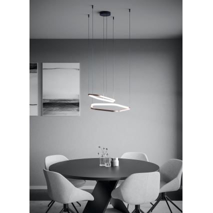 Eglo - LED prigušiva luster na sajli LED/30W/230V zlatna + daljinski upravljač